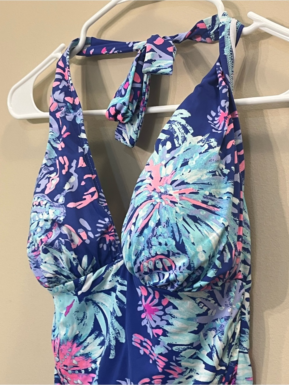 Lilly Pulitzer tropical floral tankini top colorful beach sz 6 - Picture 2 of 7